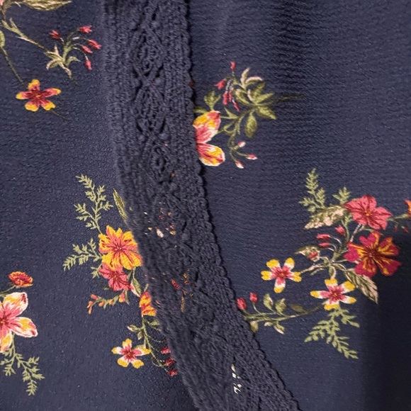 Blue Floral Cardigan - Picture 4 of 4